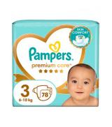 Pampers Premium Care pieluszki rozmiar 3, 6 kg - 10 kg, 78 sztuk