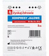 Zyskaj Zdrowie Kompresy jałowe z gazy 17 nitkowe 8 warstwowe 10 x 10 cm 3 sztuki