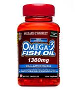HOLLAND&BARRETT Potrójna siła Omega-3 olej rybi 1360 mg - 60 kaps.