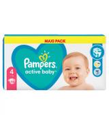 Pampers Pieluchy Active Baby rozmiar 4, 58 sztuk pieluszek - cena, opinie, wskazania