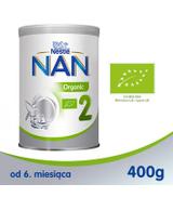 NESTLE NAN ORGANIC 2 Mleko następne w proszku dla niemowląt powyżej 6. miesiąca - 400 g - cena, opinie, składniki