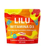 Lilu Kids Witamina D3 Żelki dla dzieci i dorosłych, 200 sztuk