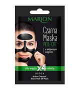 Marion Czarna maska z aktywnym węglem peel-off - 6 g - cena, opinie, stosowanie