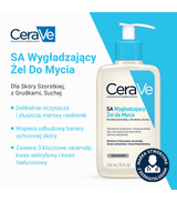 CeraVe SA, wygładzający żel do mycia, 236 ml