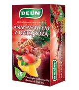 Belin Herbatka owocowa o smaku ananasowym z dziką różą, 20 x 2 g, cena, wskazania, składniki
