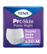 Tena Pants ProSkin Majtki chłonne super night M, 30 sztuk