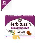 HERBITUSSIN TYMIANEK I PODBIAŁ, 12 pastylek - ważny do 2025-09-30