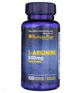 Puritan's Pride L-Arginina 500 mg - 100 kaps. - cena, opinie, wlaściwości