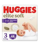 Huggies Elite Soft 3 Pieluchomajtki 6-11 kg, 48 sztuk