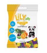 Lily Jelly Żelki z zestawem 10 witamin o smaku owoców tropikalnych bez cukru bezglutenowe, 80 g, cena, opinie, wskazania