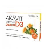 Vitadiet Akavit D3 2000 IU, 60 kaps., cena, opinie, właściwości