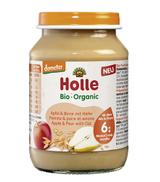 Holle Bio Deser dla niemowląt jabłko & gruszka z owsem od 6 miesiąca, 190 g