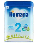Humana 2 mleko następne w proszku, 750 g - cena, opinie, stosowanie