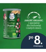 Gerber Organic Chrupki ryżowo pszenne banan, malina dla niemowląt po 8. miesiącu - 35 g - cena, opinie, składniki