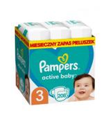 Pampers Pieluchy Active Baby rozmiar 3, 208 sztuk pieluszek - cena, opinie, wskazania