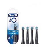 Oral-B iO Ultimate Clean Black Końcówki do szczoteczki elektrycznej, 4 sztuki