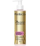 PERFECTA 24K Gold & Rose Oil Luksusowy nawilżający krem do rąk, 195 ml