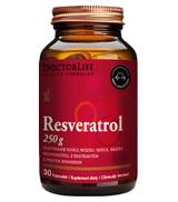 Doctor Life Resveratrol 250 mg z ekstraktem z pestek winogron - 30 kaps. - cena, opinie, właściwości