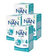 Nestle Nan Optipro 4 Mleko modyfikowane wzbogacone w witaminy i składniki mineralne dla dzieci po 2. roku życia, 4 x 650 g