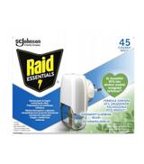 Raid Essentials, Urządzenie elektryczne z płynem przeciw komarom 45 nocy, 27 ml