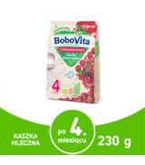 BOBOVITA Kaszka mleczno-ryżowa z sokiem malinowym po 4 m-cu - 230 g