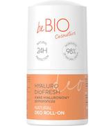 BeBio Hyaluro Biofresh naturalny deo roll-on z kwasem hialuronowym i ekstraktem z pomarańczy 50 ml