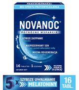 NOVANOC, 16 tabletek. Na problemy ze snem, z melatoniną, cena, opinie, właściwości