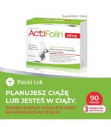 ActiFolin 0,8 mg, 90 tabl., kwas foliowy