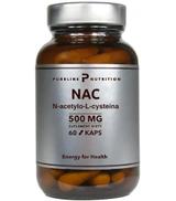 Pureline Nutrition NAC N-acetylocysteina 500 mg, kapsułki, 60 sztuk