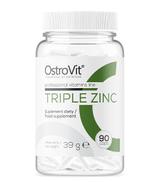 OstroVit Triple Zinc - 90 kaps. - cena, opinie, stosowanie