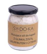 Sydoka Musująca sól do kąpieli z glinką żółtą, grejpfrutem i cytryną - 500 g - cena, opinie, właściwości - ważny do 2024-07-31