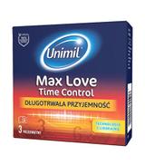 Unimil Max Love Time Control Prezerwatywy lateksowe, 3 sztuki