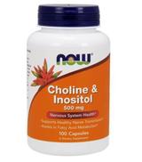 Now Foods Choline & Inositol - 100 kaps. Na układ nerwowy - cena, opinie, właściwości