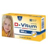 Oleofarm D-Vitum, witamina D 1000 j.m., kapsułki, 90 sztuk