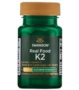 SWANSON Witamina K2 naturalna 200 mcg, 30 kaps., cena, opinie, właściwości - ważny do 2025-07-31