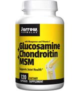 Jarrow Formulas Glucosamine + Chondroitin + MSM - 120 kaps. - cena, opinie, stosowanie