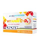 ALLNUTRITION Vitamin C 1000 + D3 - 30 kaps.