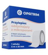 Opatrim przylepiec oddychający z mikroporami 5 m x 25 mm, 1 sztuka - ważny do 2025-05-15