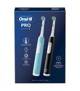 Oral-B Pro Series 1 Niebieska i czarna szczoteczka elektryczna, 2 sztuki