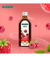 Premium Rosa Syrop z soku NFC z owoców Malin, 250 ml
