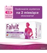 FALVIT Estro+ - 60 tabl. - uspakaja i łagodzi objawy menopauzy - cena, opinie, dawkowanie