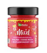 Ekamedica Miód wielokwiatowy Malina + Dzika róża + Bioflawonoidy CBC - 250 g - cena, opinie, wskazania