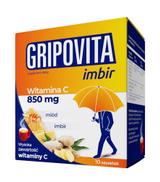 GRIPOVITA IMBIR -10 sasz. - przeziębienie - cena, opinie, wskazania
