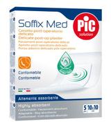 Pic Solution Soffix Med Plaster pooperacyjny z antybakteryjnym opatrunkiem 10 x 10 cm, 5 sztuk