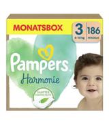 Pampers Harmonie Baby Pieluszki, rozmiar 3, 6kg-10kg, 186 sztuk