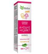 Ekamedica Junior Synergia Witamin A + D3 + E + K2Mk7 w sprayu 30 ml