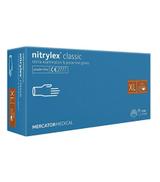 Nitrylex Classic Rękawice diagnostyczne i ochronne nitrylowe bezpudrowe XL 9-10 niebieskie - 100 szt. - cena, opinie, stosowanie