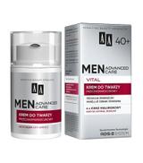AA Men Advanced Care Vital 40+ Krem do twarzy przeciwzmarszczkowy, 50 ml