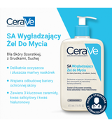 CeraVe SA, wygładzający żel do mycia skóry szorstkiej i suchej, 473 ml