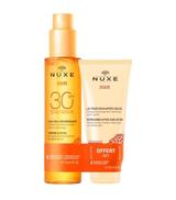 Nuxe Sun, Zestaw Olejek do opalania twarzy i ciała SPF 30, 150 ml + Balsam po opalaniu, 100 ml